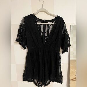 Wild Honey Lace Romper